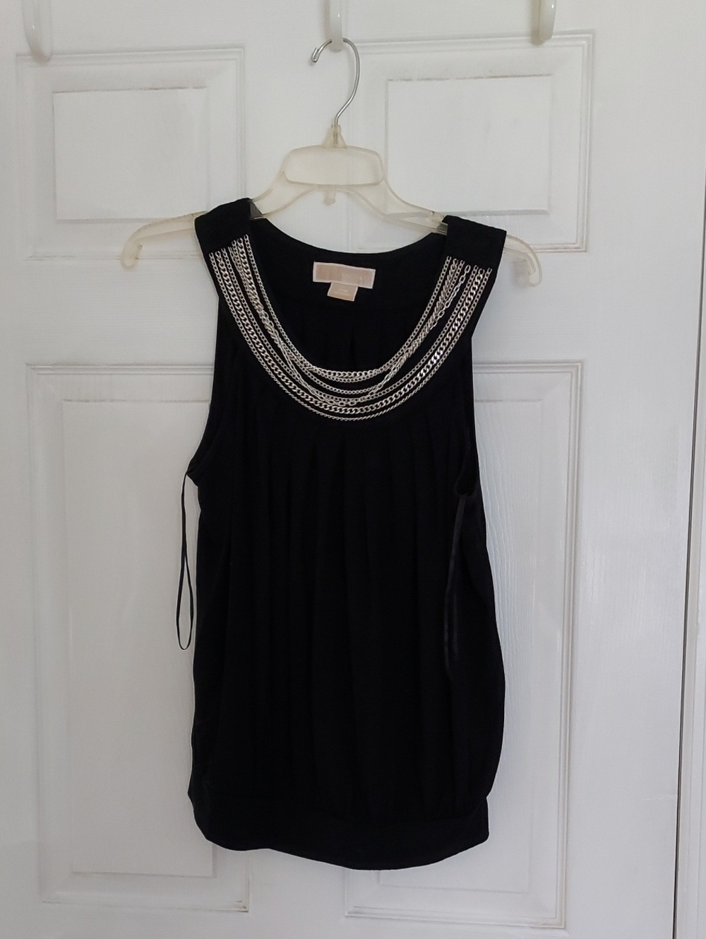 Michael Kors Sleeveless Black Top P/M